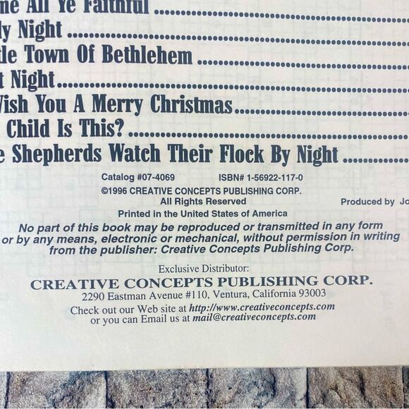 Santa And His 6 String Guitar Music Book Paperback Vintage 1996 - Picture 3 of 7